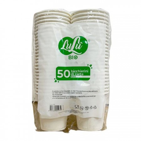 200 pz Bicchieri da caffè in carta 90ml bianchi bicchierini bevande calde acqua