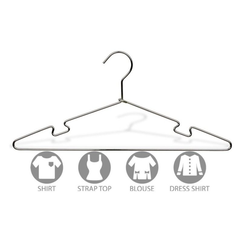 Hongu 20pz Grucce in metallo camicie pantaloni appendiabiti lavande...