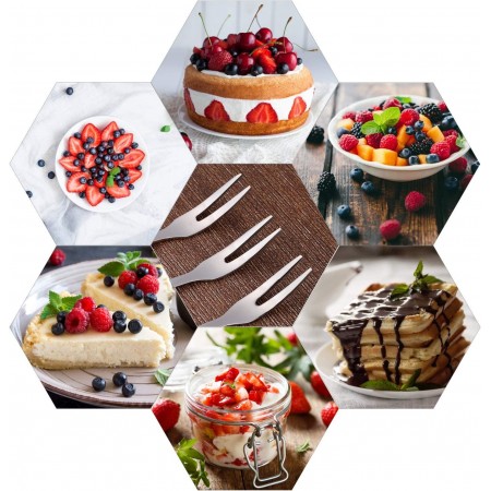 36 FORCHETTE FORCHETTINE FRUTTA APERITIVO ANTIPASTO TORTA DESSERT FORMAGGIO