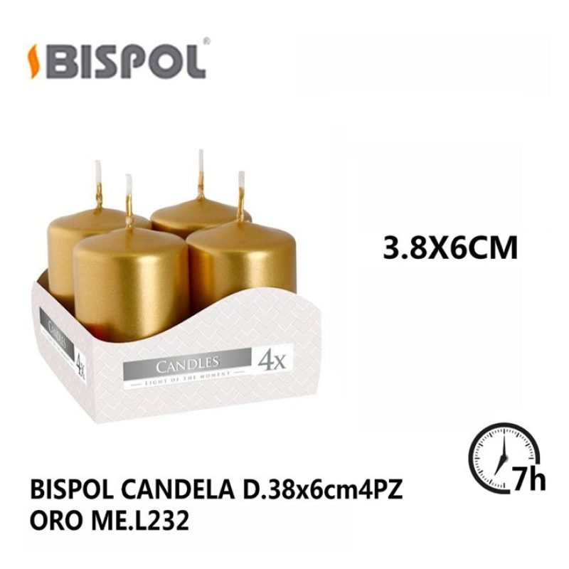 SET 12 CANDELE ORO CANDELA LUMINI IN VERA CERA DECORAZIONE NATALIZI...