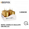 SET 12 CANDELE ORO CANDELA LUMINI IN VERA CERA DECORAZIONE NATALIZI...
