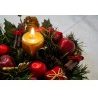 SET 12 CANDELE ORO CANDELA LUMINI IN VERA CERA DECORAZIONE NATALIZI...
