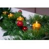 SET 12 CANDELE ORO CANDELA LUMINI IN VERA CERA DECORAZIONE NATALIZI...