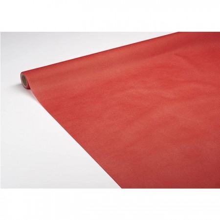 Tovaglia in carta rossa di natale copritavolo rettangolare feste 7x1,18m rotolo