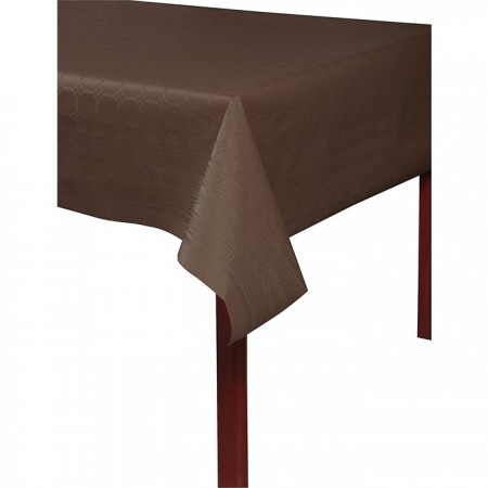 Tovaglia in carta cioccolato damascata natale feste 7x1,18m copritavola cucina