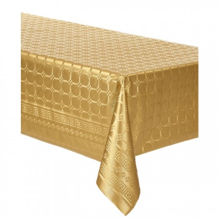 Rotolo Tovaglia in carta color oro damascata natale feste 5x1,18m copritavola
