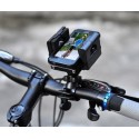 Supporto cellulare per bici manubrio universale orientabile 360° clip telefono