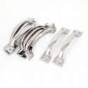 6 Maniglie argento acciaio inox armadio porte cassetti mobili cucina con viti