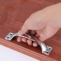 6 Maniglie argento acciaio inox armadio porte cassetti mobili cucina con viti