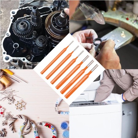 Set 6 Cacciaspine scalpelli punteruoli punzoni 1,5-8MM acciaio CRV cacciachiodo