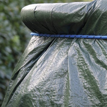 Telo occhiellato PE antipioggia telone impermeabile 3x5m verde copertura esterno