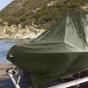 Telo telone occhiellato antipioggia PE esterno piscina impermeabile 3x4m verde