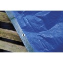 Telo telone occhiellato antipioggia PE esterno piscina impermeabile 3x4m verde