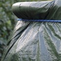 Telo telone occhiellato antipioggia PE esterno piscina impermeabile 3x4m verde