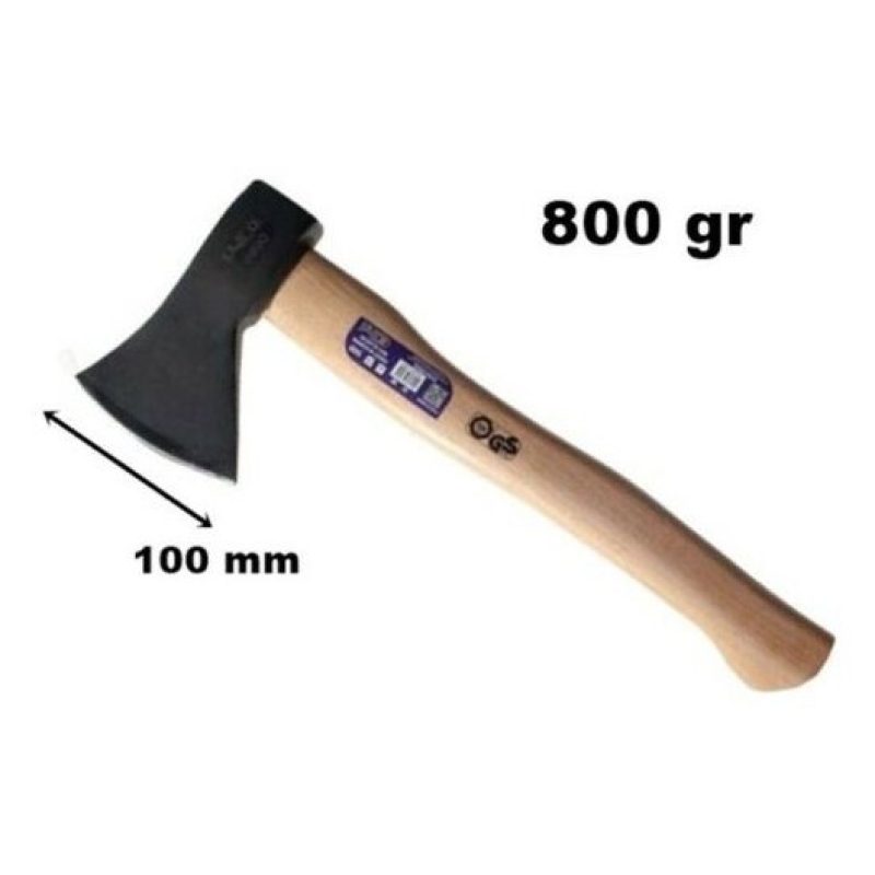 Hongu Accetta ascia Spaccalegna 38cm Lama 100mm 800gr acciaio Manic...