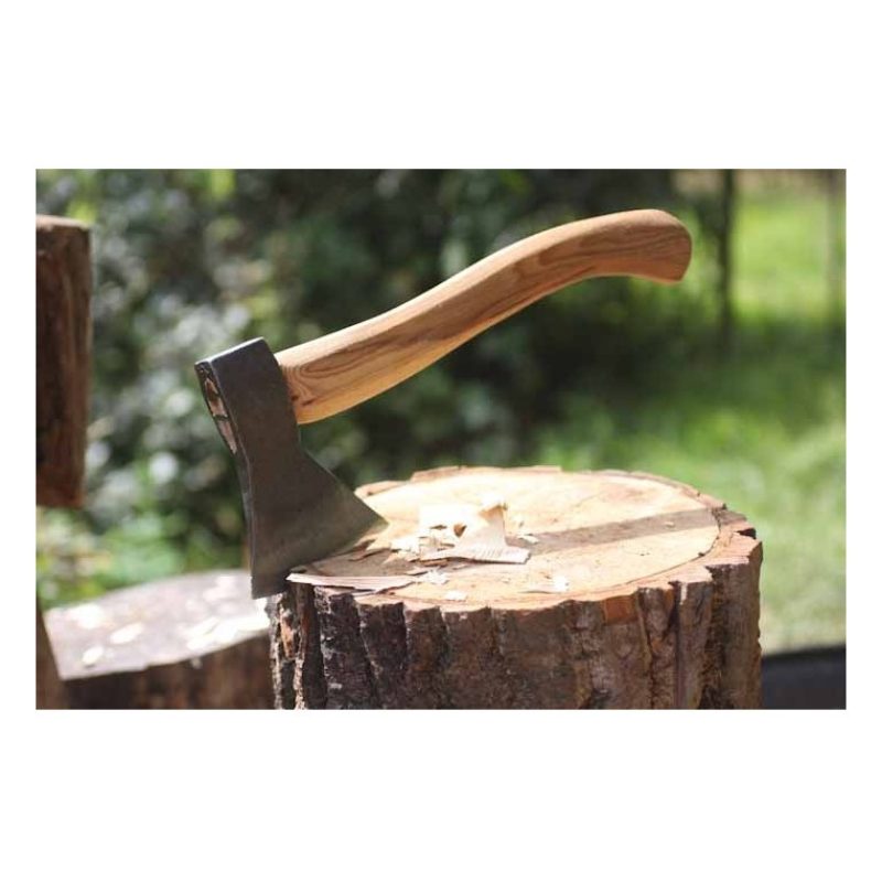 Hongu Accetta ascia Spaccalegna 36.5cm Lama 110mm 600gr acciaio Man...