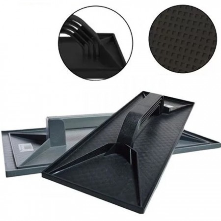 FRATTAZZO FRATTONE in plastica raschiatore 14x44 cm nero manico intonaco malte
