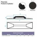 FRATTAZZO Frattone in plastica 18x27 cm nero murature spatola edilizia intonaco