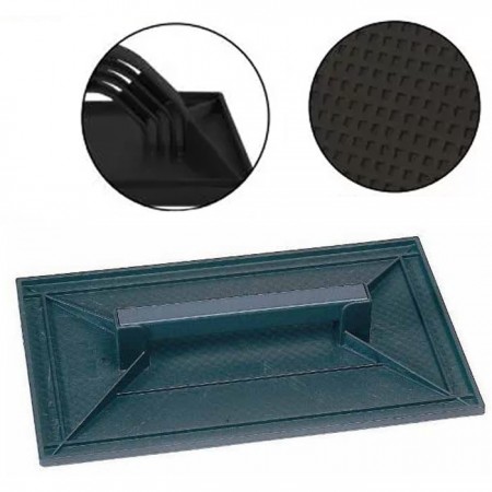 FRATTAZZO Frattone in plastica 26x42cm nero murature spatola edilizia intonaco