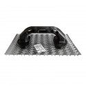 Rasatore per intonaco a denti di lupo Dimensioni 25x15 cm acciaio zincato manico