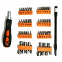 Kit cacciavite cricchetto con flessibile multiuso 58pz inserti prolunga giravite