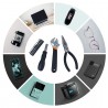 Hongu Elettronics Kit Cacciavite a Incastro Inserti Multiuso 13pz P...