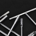 2x CHIAVE A T lunga acciaio al chrome vanadium bussola esagonale da 11 a 19 mm