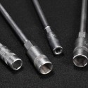 2x CHIAVE A T lunga acciaio al chrome vanadium bussola esagonale da 11 a 19 mm