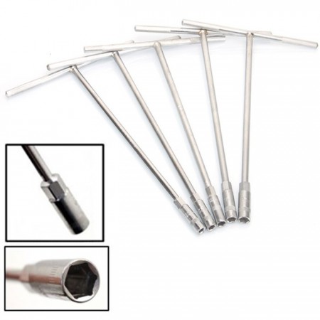 Hongu Elettronics 2x Chiave a T Lunga Acciaio al Chrome Vanadium Bu...