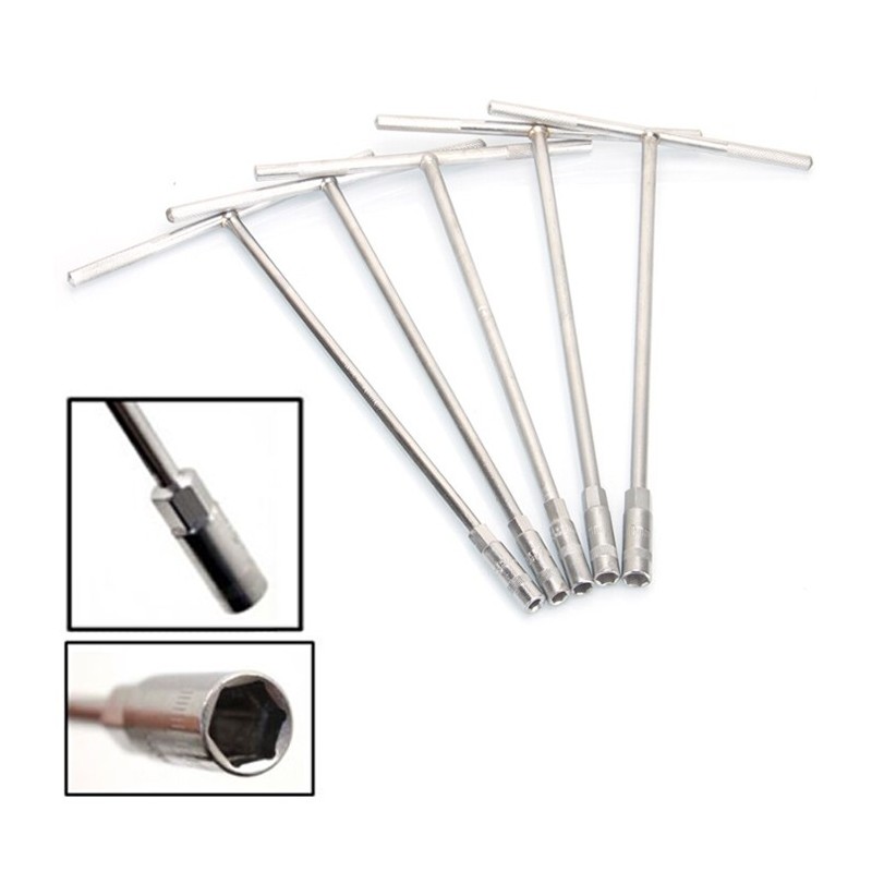 Hongu Elettronics 2x Chiave a T Lunga Acciaio al Chrome Vanadium Bu...