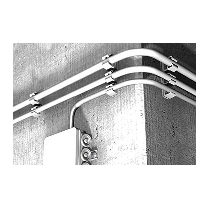 Fascetta stringitubo in acciaio inossidabile da 3 m con fissaggio a 8 pezzi, kit fascetta stringitubo regolabile, per tubi, gas, acqua, auto, lavatric | Leroy Merlin