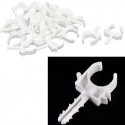 10 CLIP SUPPORTI FERMA REGGI TUBO IN PLASTICA FISCHER DI FISSAGGIO 16/20/25/32mm