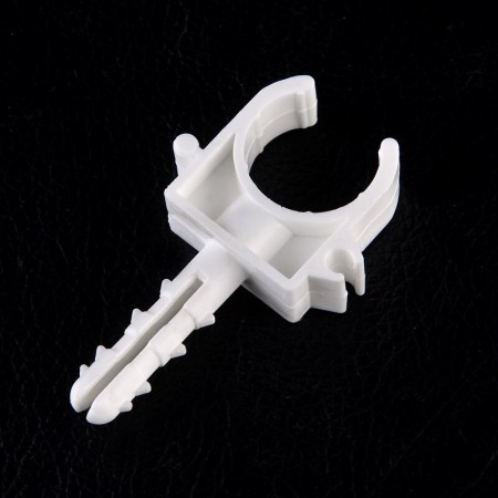 10 CLIP SUPPORTI FERMA REGGI TUBO IN PLASTICA FISCHER DI FISSAGGIO 16/20/25/32mm