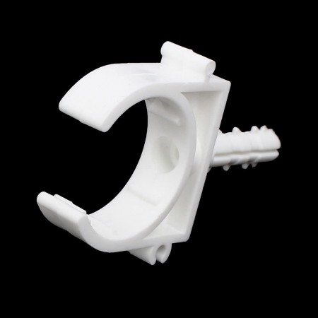 10 CLIP SUPPORTI FERMA REGGI TUBO IN PLASTICA FISCHER DI FISSAGGIO 16/20/25/32mm
