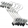 Hongu Set 12 Grucce con pinze regolabili Appendiabiti metallo accia...