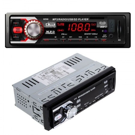 1233 Autoradio Auto Stereo MP3 WMA USB SD MMC AUX Display LCD 50W4 telecomando