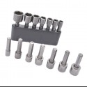 Set inserti chiavi a bussola avvitatore 14 PZ ATTACCO 1/4" esagonale codolo