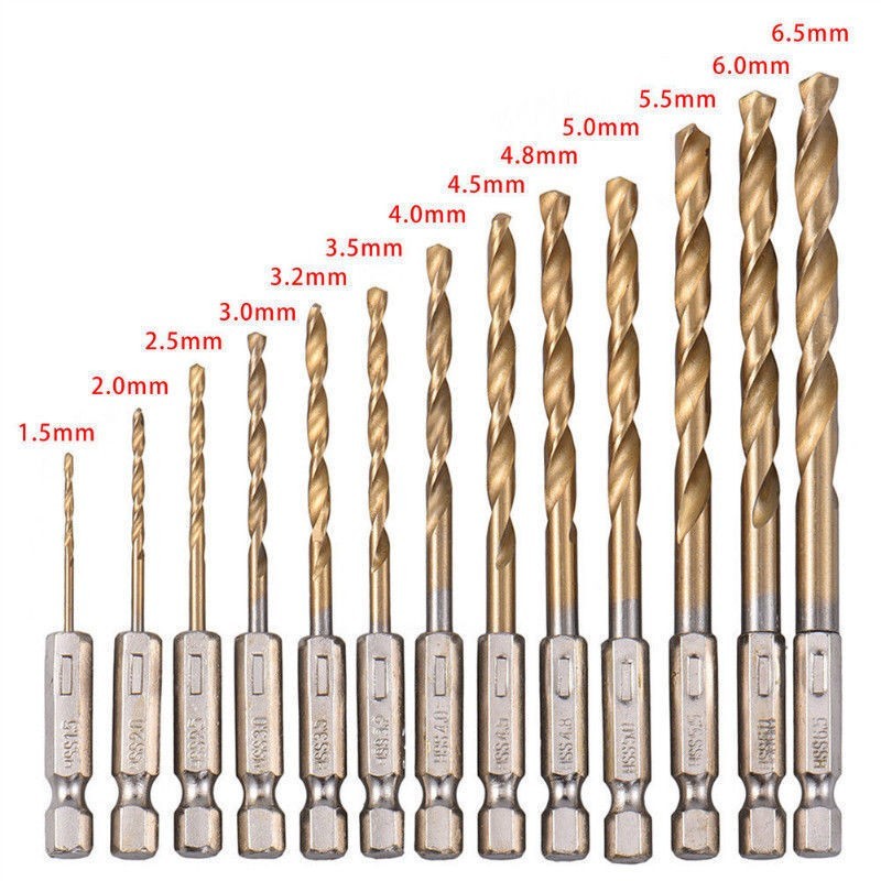 Hongu SET 13pz punte per trapano avvitatore codolo esagonale 1,5/6,...