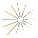 SET 13pz punte per trapano avvitatore codolo esagonale 1,5/6,5mm HSS per metallo