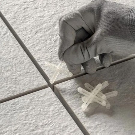 Distanziatori bianchi a croce 2mm per piastrelle 750pz posa pavimento mattoni