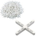 Distanziatori bianchi a croce 4mm per piastrelle 350pz posa pavimento mattoni
