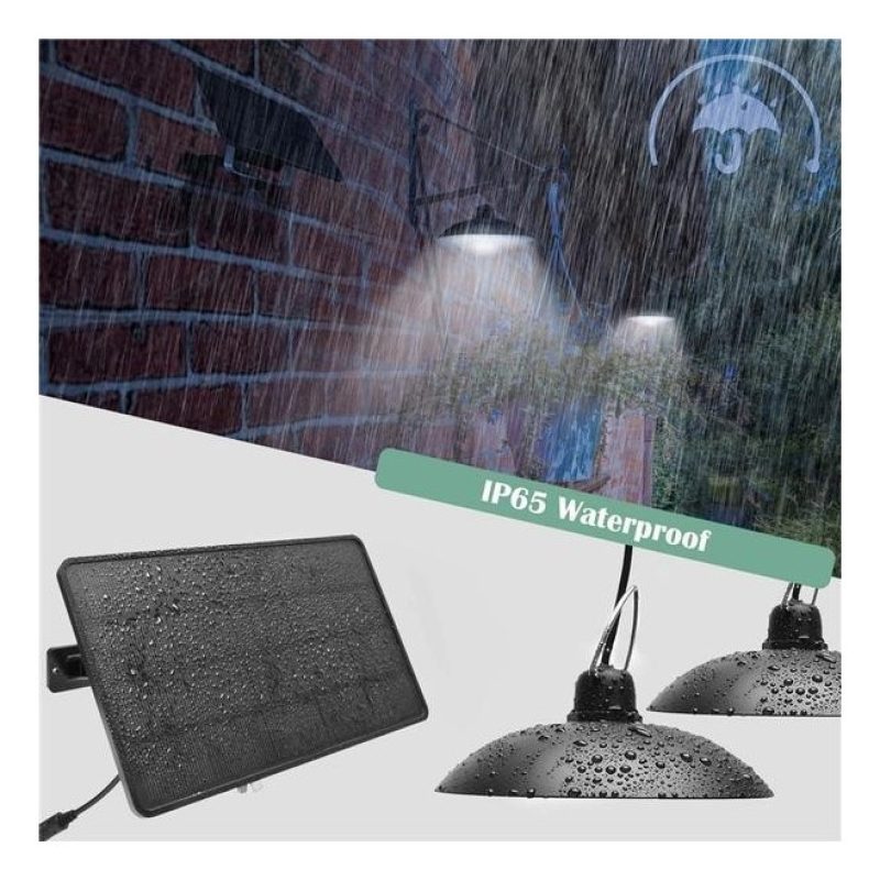 DOBO 2x Lampadario lampada pannello solare esterno sospensione tele...