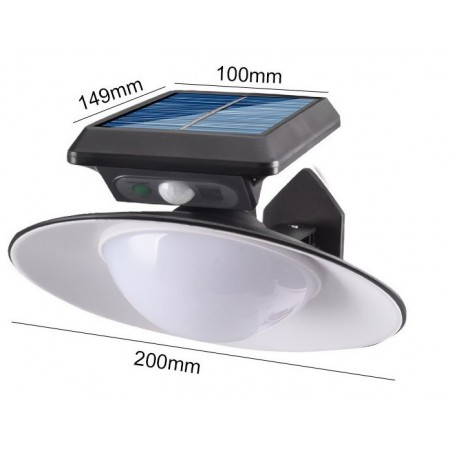 Lampada faro solare per esterni sensore di movimento impermeabile illuminazione