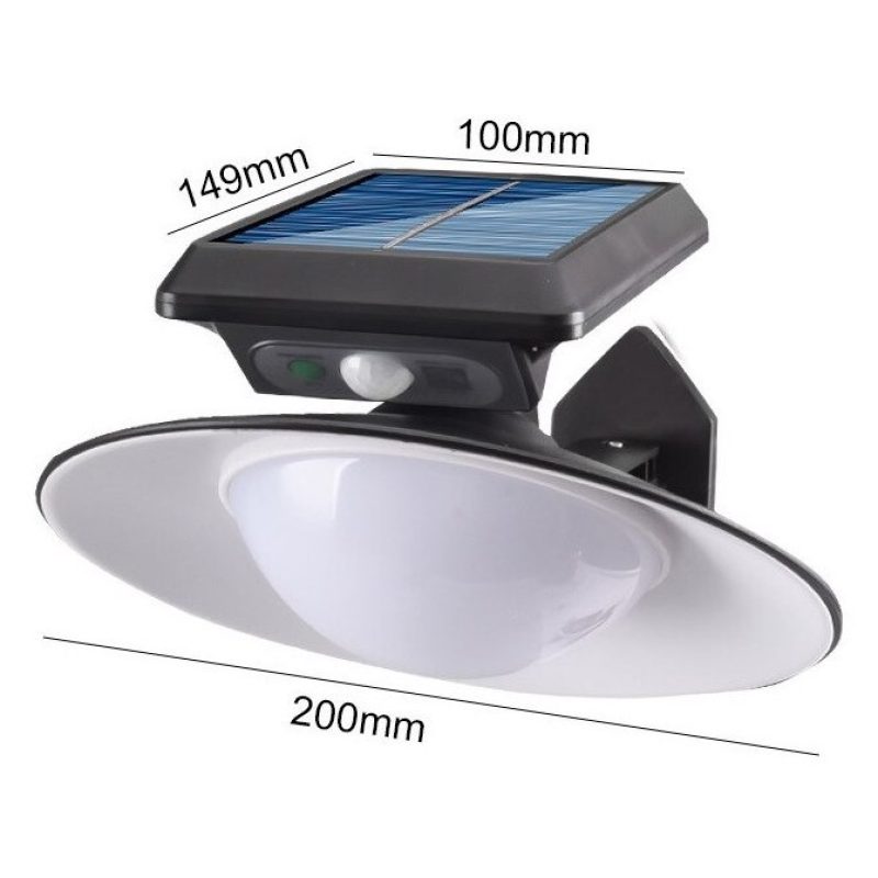 DOBO Lampada faro solare per esterni sensore di movimento impermeab...