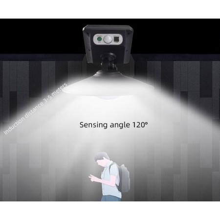 Lampada faro solare per esterni sensore di movimento impermeabile illuminazione