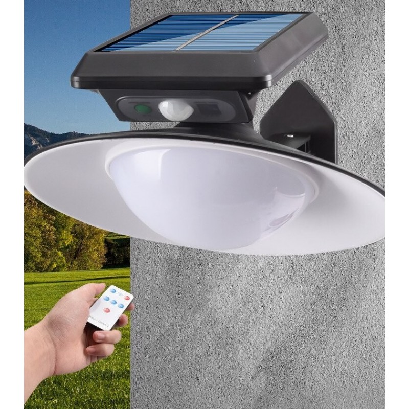 DOBO Lampada faro solare per esterni sensore di movimento impermeab...