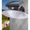 DOBO Lampada faro solare per esterni sensore di movimento impermeab...