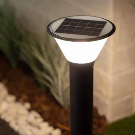 Lampione lampada da esterno lampioncino solare giardino telecomando faro 80cm