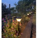 Lampione lampada da esterno lampioncino solare giardino telecomando faro 80cm