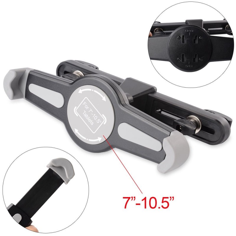Supporto tablet poggiatesta auto ipad universale 7" - 11" stand orientabile